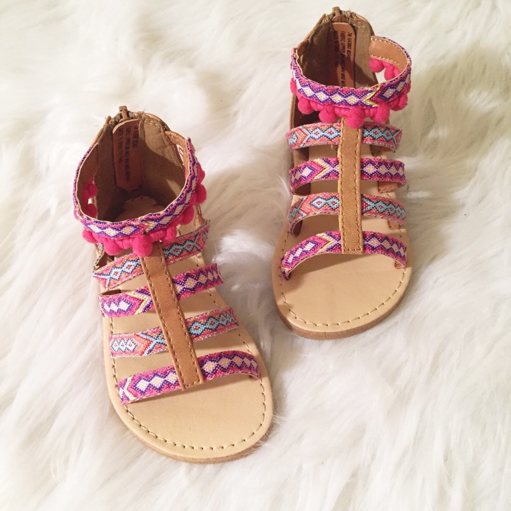 Aztec bohemian girl shoes